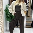 pantalone in tessuto modello balloon point